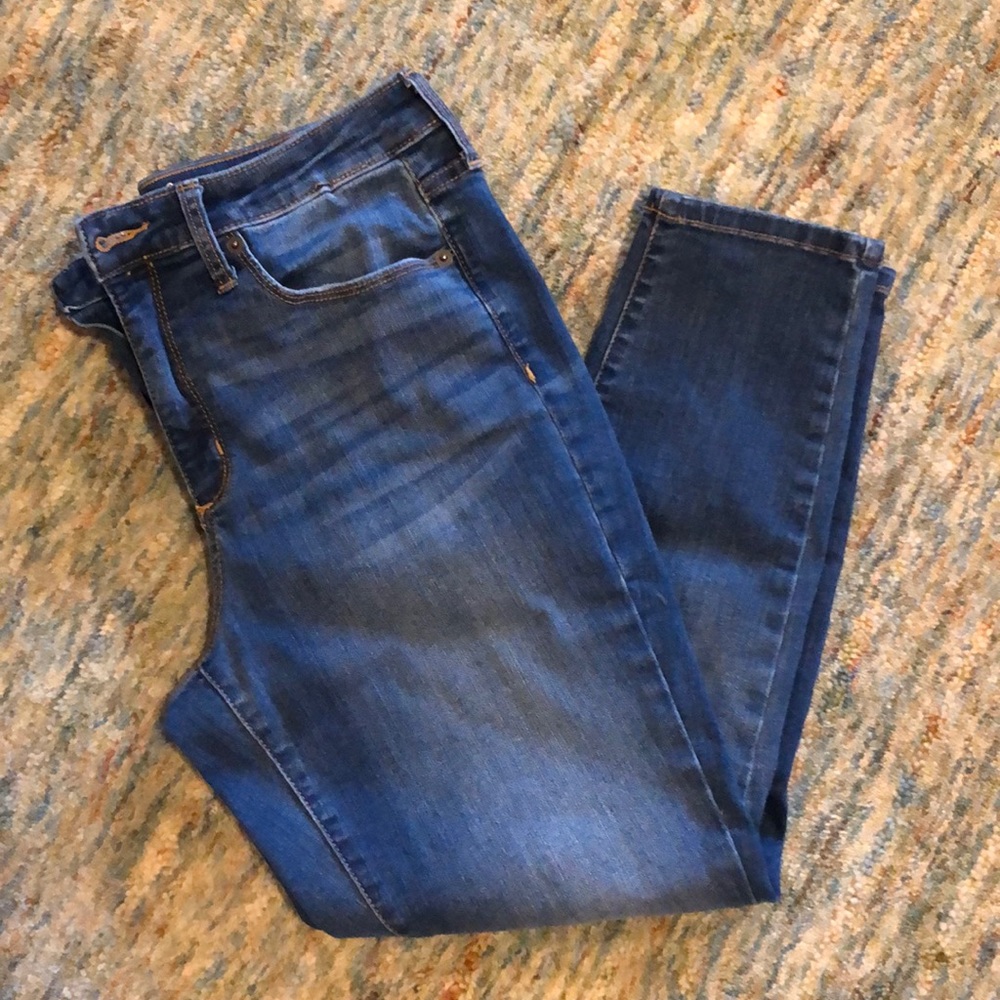 High Rise skinny crop jeans